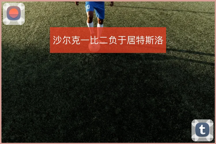 沙尔克一比二负于居特斯洛